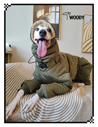 Spuer-thick  Soft Winter Dog Clothes Greyhound Costumes Dog Warm Apparel Whippet Coat Italian Greyhound Jacket