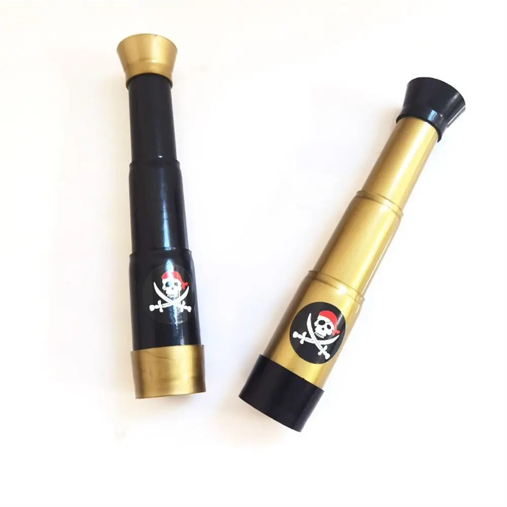 Halloween Piraten-Teleskope, zusammenklappbar, Bekleidung, Spielzeug, Kinder-Teleskop, Kunststoff, Retro-Spielzeug, Piraten-Fernglas