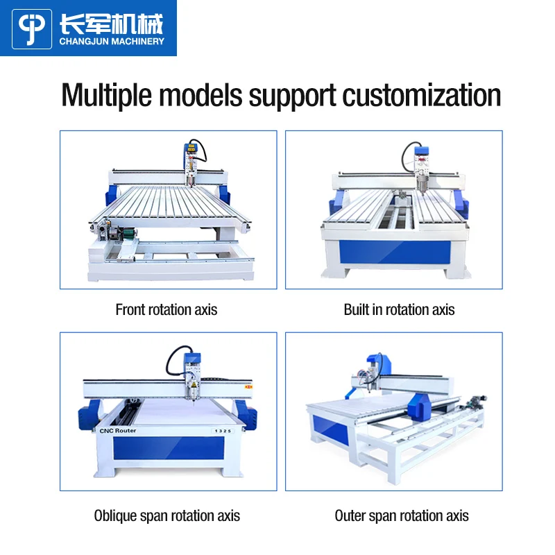 

1325 3D 4th Rotary Engraving Machine 4 Axis CNC Router Machine with Rotary Table