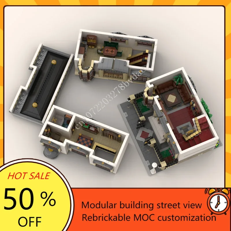 3518ピース クラシックヴィラ ホットシティ 販売中 MOCキット クリエイティブストリートビュー カスタムパズル DIY組み立てモデル 誕生日プレゼント クリスマスギフト