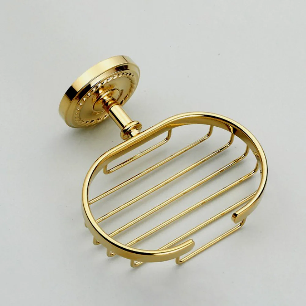 Gold Color Brass Bathroom Wall Mounted Soap Dish Holder aba607 - view 4