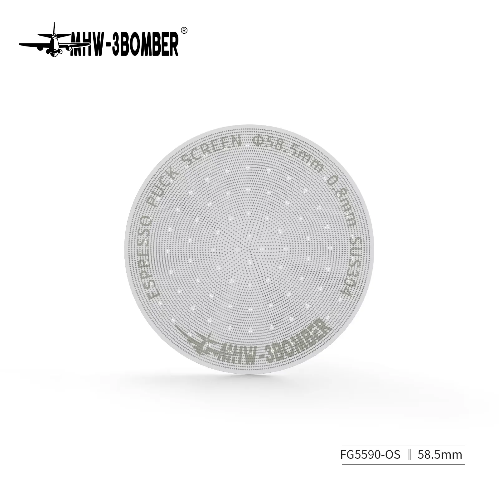 MHW-3BOMBER 51/53/58.5mm Puck Screen 0.2/0.8mm Metal Herbruikbaar Koffiefilter voor Espresso Portafilter Mandje Koffie Accessoires