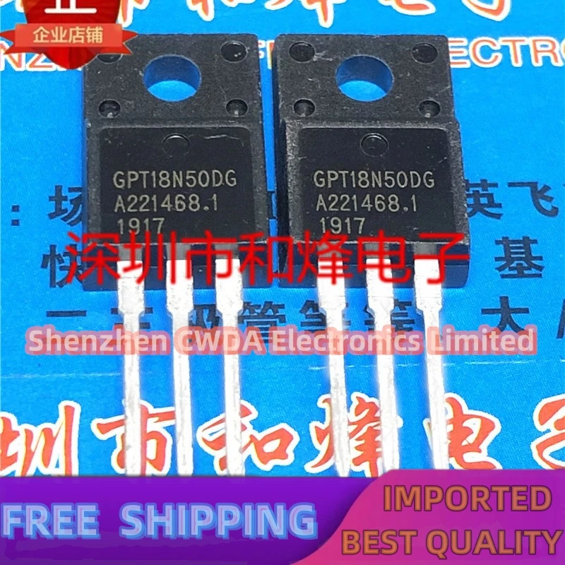 10PCS-20PCS  GPT18N50DG  TO-220F 18N50 18A 500V    In Stock Can Be Purchased