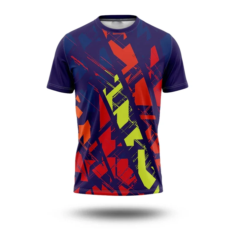 2027-2026 printed camouflage graffiti football shirt T-shirt men's breathable O-neckshort-sleeved running daily casual fashion