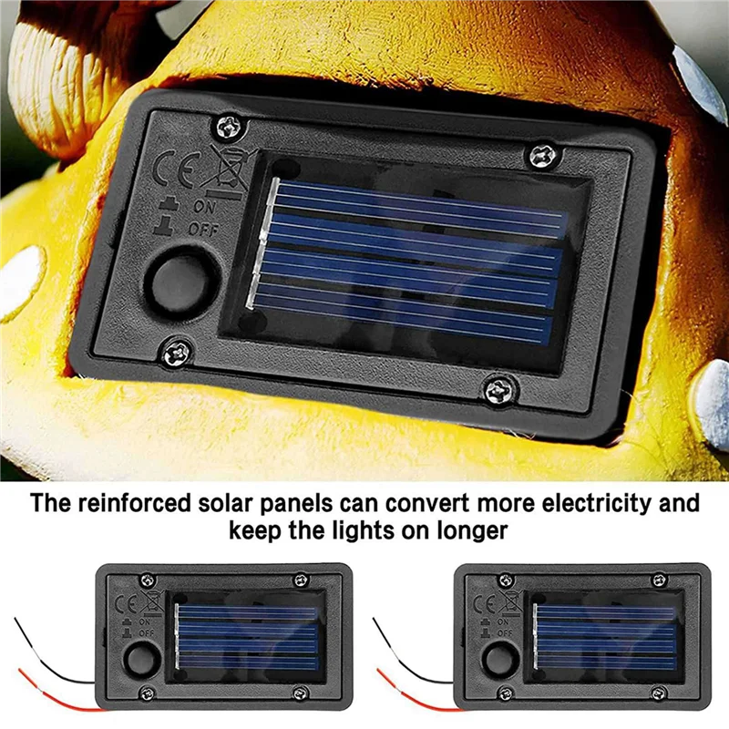 B04B-6Pcs Battery Box, Solar Lantern Light Replacement Parts Top For Outdoor Hanging Lanterns Container Home Solar Lamp