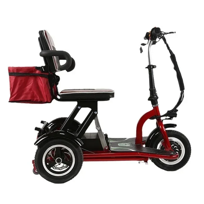 

Elderly Folding Leisure Travel Mini Portable Three-wheeled Electric Vehicle