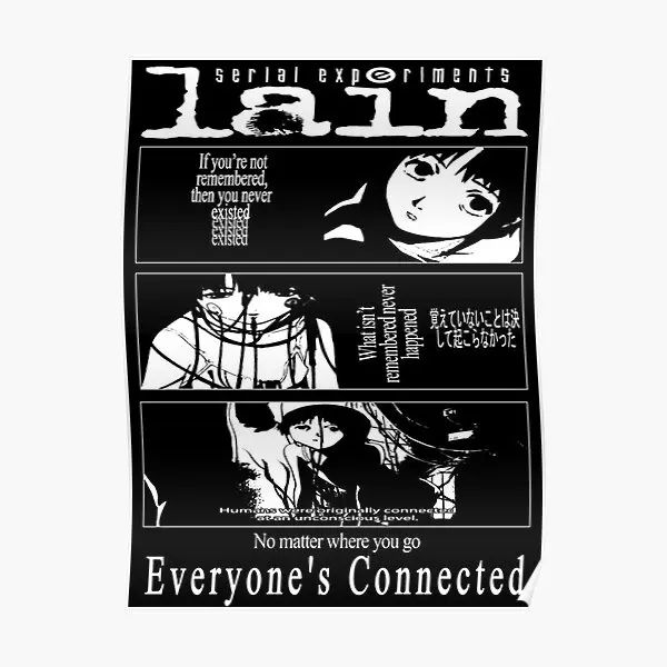 Serial Experiments Lain  Poster Painting Funny Mural Room Art Home Decoration Modern Decor Print Vintage Picture Wall No Frame