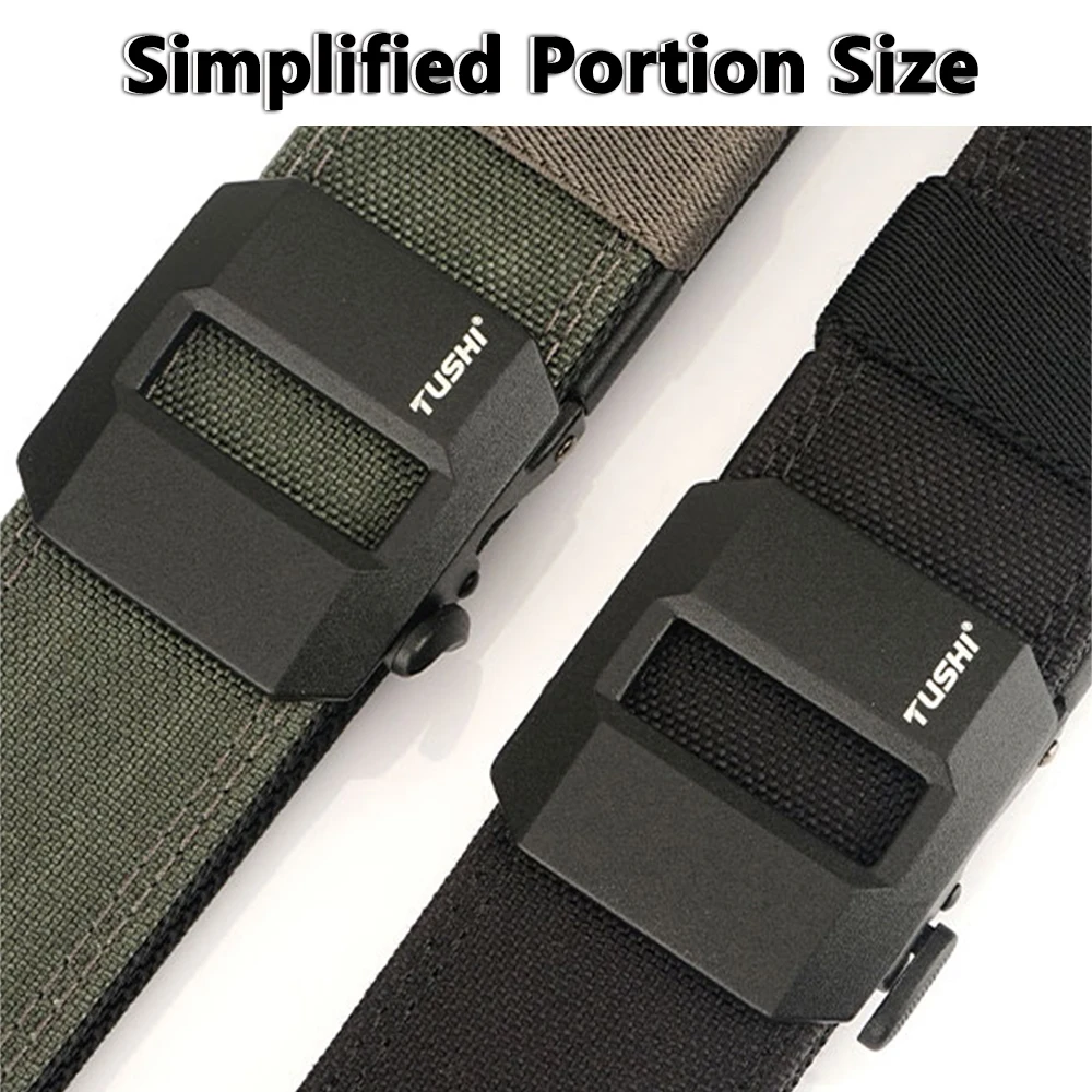 ALPTACTICS Hard Tactical Belt for Men Metal Automatic Buckle IPSC Gun Belt 1100D Nylon Military Belt Outdoor Sports Girdle Male