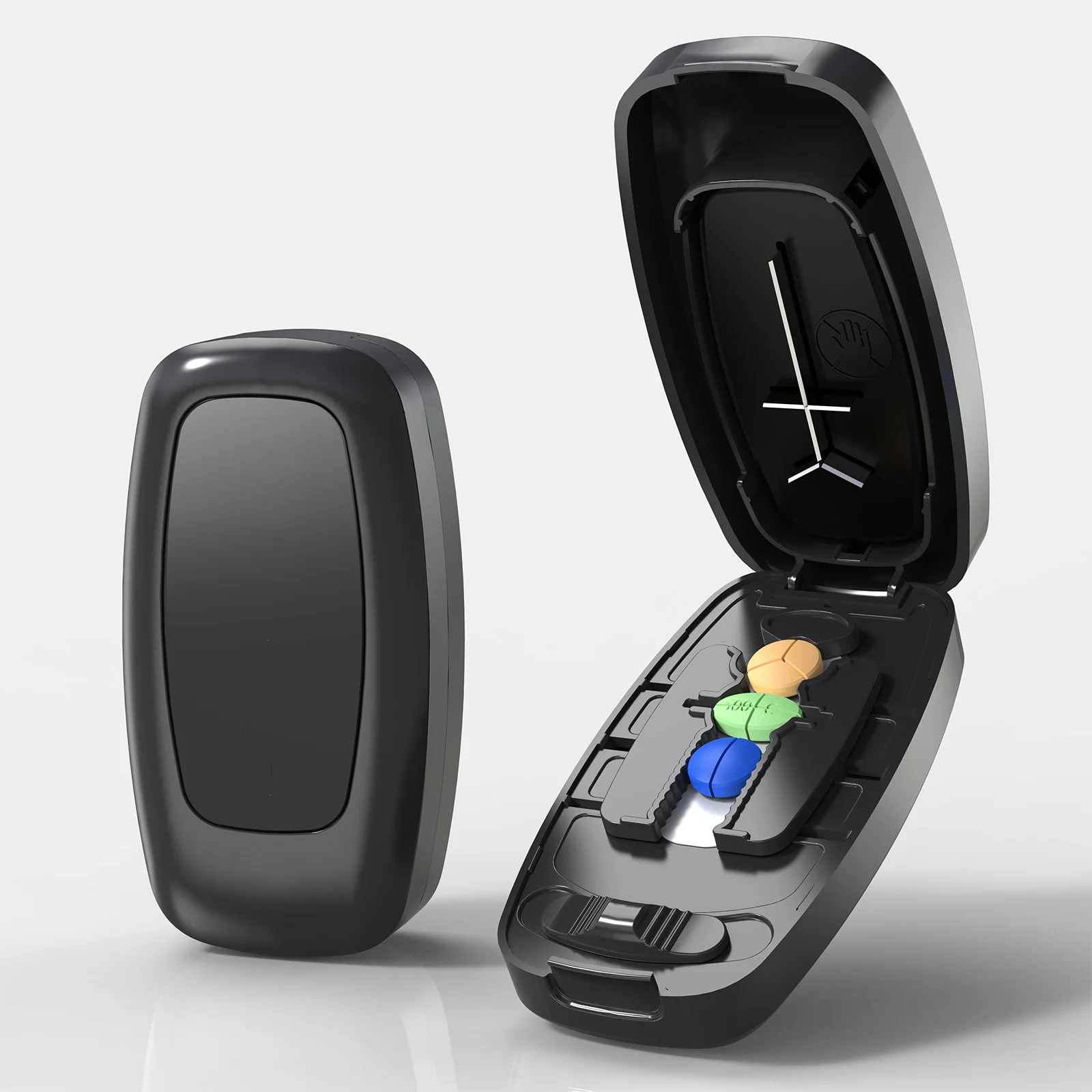 Multifunctional pill cutter ½&⅓&¼ precise pill cutting, suitable for various pills, portable pill cutter, can be placed in a pocket or bag