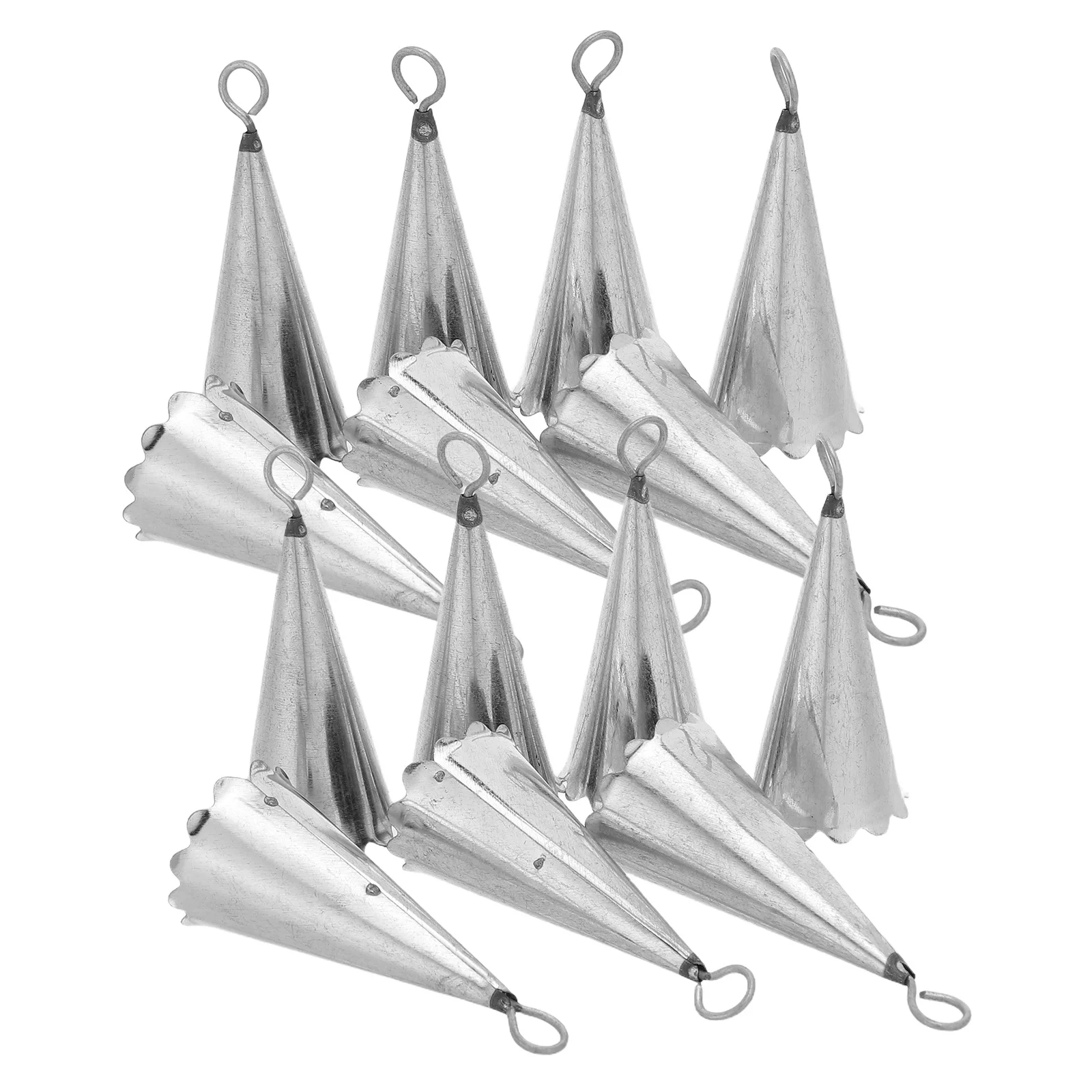 

20Pcs Open Horn Flower Edge Metal Bells Hanging Wind Chimes for Door Garden Entrance Decorative Bell Chime Outdoor