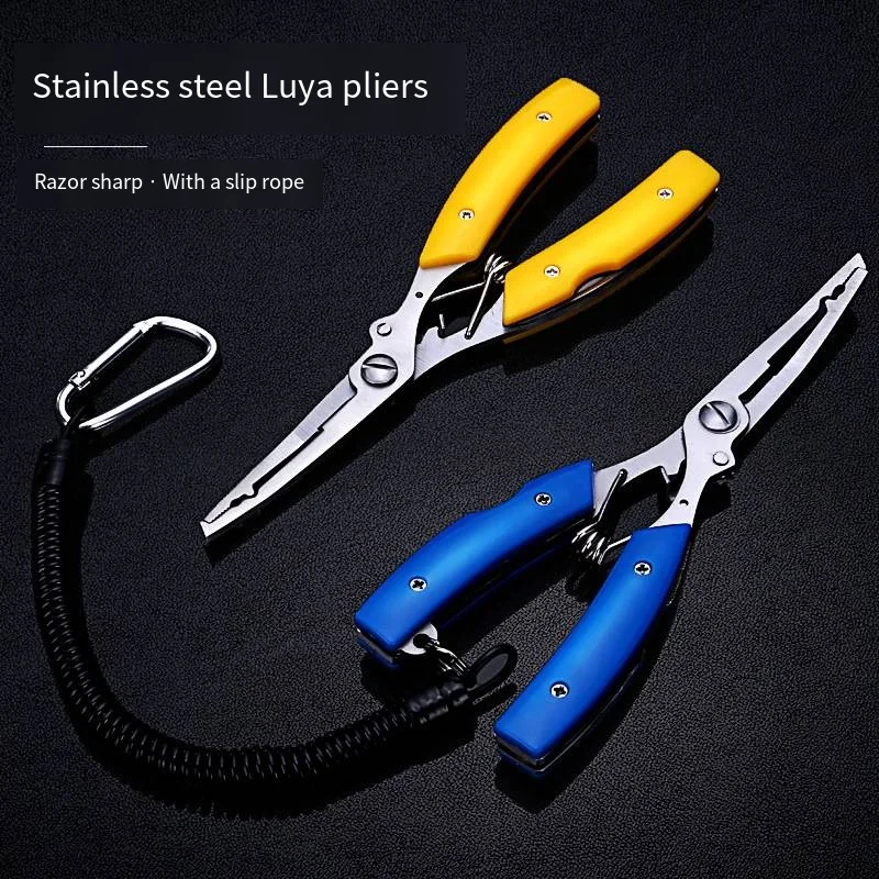 

Multifunctional Stainless Steel Fishing Pliers,Thread Cutting Pliers,Hook Picking Pliers,Matching Bag And Anti-Release Rope