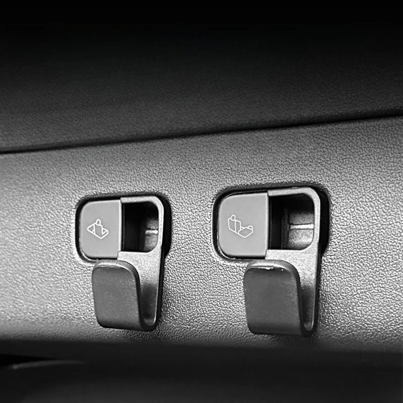4pcs Mini Portable Practical For Tesla Model Y Rear Trunk Hook, Bag Umbrella Hanger Holder For Tidying Storage, Space-Saving Car