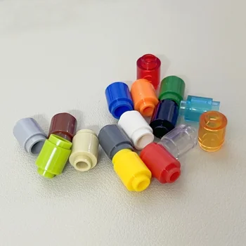 50PCS 3062b 30068 35390 3062 อุปกรณ์เสริม 1x1 ทรงกระบอกอิฐ DIY อาคารบล็อกของเล่นเพื่อการศึกษาของเล่นเมือง