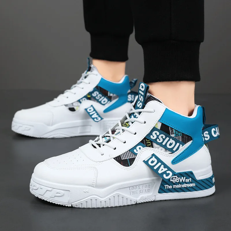 

Новые белые вулканизированные кроссовки, мужские удобные туфли на плоской подошве, на шнуровке, Zapatillas Hombre, осенне-весенние кроссовки, большие размеры 39-46