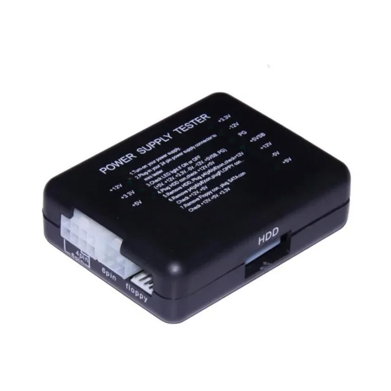 

ATX Power Supply Tester Chassis Power Test 20/24 Pin for PSU ATX SATA HDD Meter Measuring PC Computer Diagnostic Tool Device