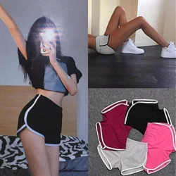 Sports Shorts Women Home Casual Solid Color Fashion Yoga Shorts Beach Pants Candy Color Hot Pants Running Fitness Loose Pants