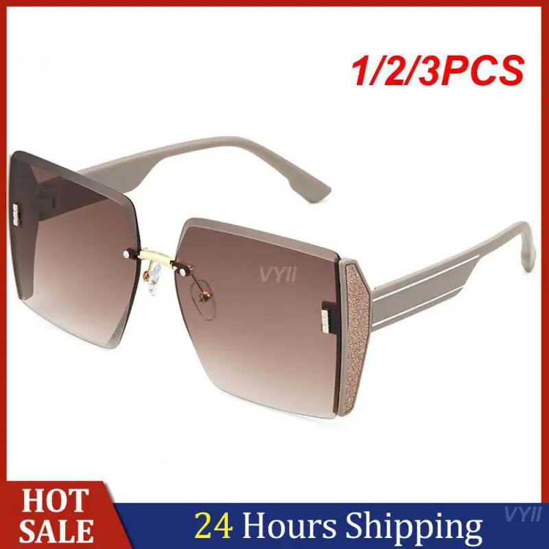 

1/2/3PCS Sunglasses Fashionable Uv400 Gradual Sunglasses Borderless Trimming Clear And Bright Multiple Colors Square