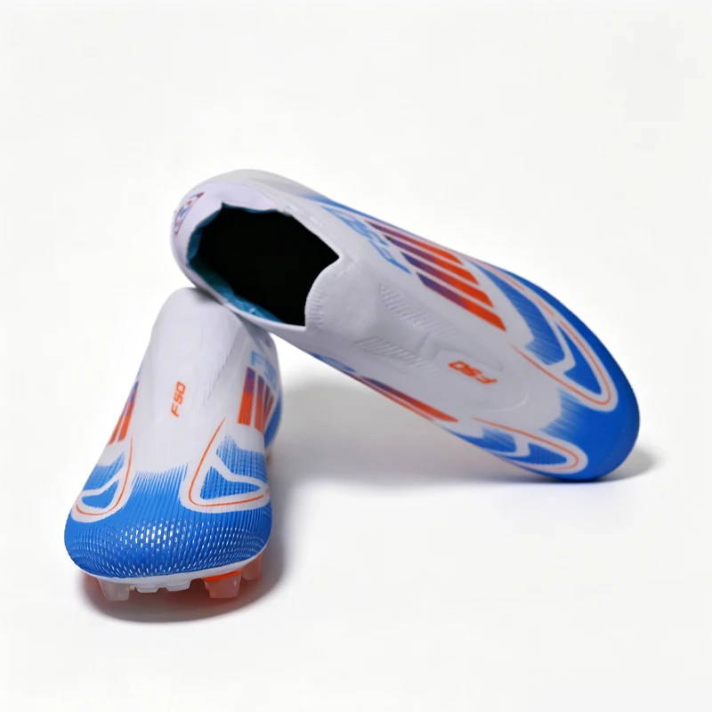 Without-lace F50 Mens Football Boots FG/TF Professional Training Studded Fast Soccer Cleats Non Slip Football Shoes Boys 35-45