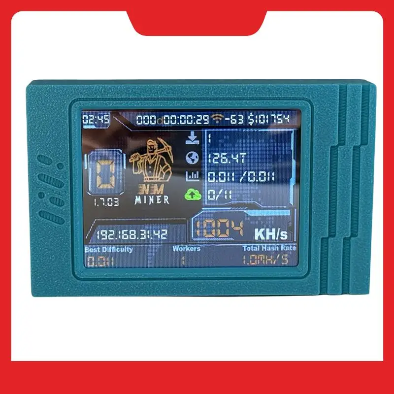 

Nerdminer V2 MAX BTC Solo Miner 1050KH/S Crypto Miner 2,8-дюймовый майнер с интеллектуальным дисплеем Nerdminer Win 3,125 BTC