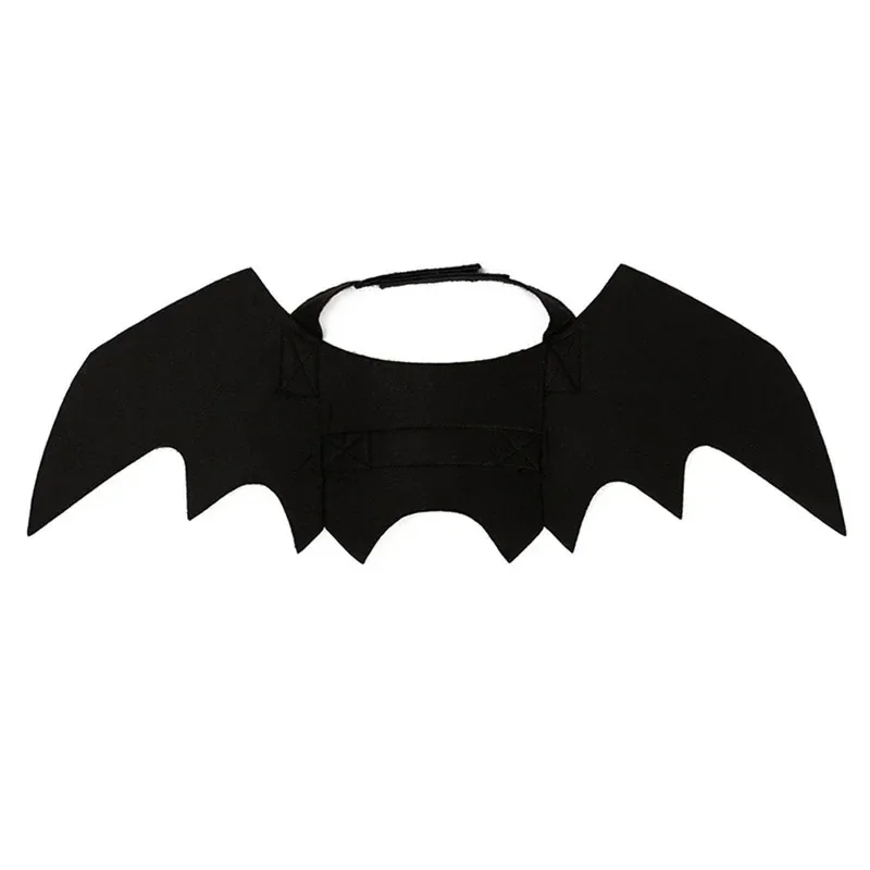 Pet Halloween Bat Wings Dog Cat Costume Party Dress Funny Cool Puppy Kitty Apparel Cosplay Prop with Traction Rope Fixing Hole