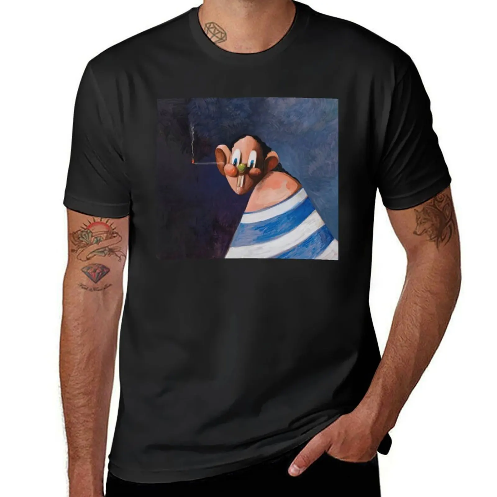 George Condo T-Shirt plus sizes blanks Blouse Men's cotton t-shirt