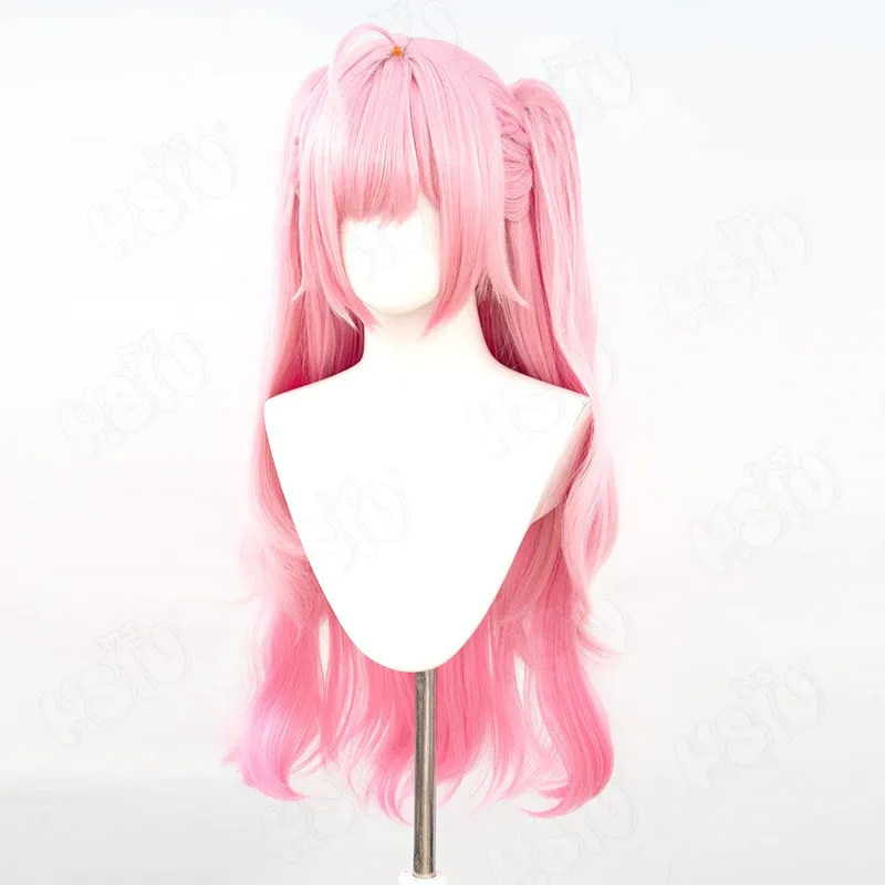 가상 YouTuber 사쿠나 유우키 코스프레 의상 가발 메이드 복장 유키 JK 유니폼 스커트 핑크 긴 머리