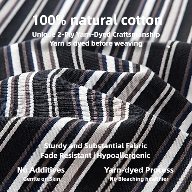 Pantaloni a righe in cotone da uomo nuovi con coulisse lounge pigiameria abbigliamento sportivo casual vestibilità rilassata comodi pantaloni del pigiama da esterno