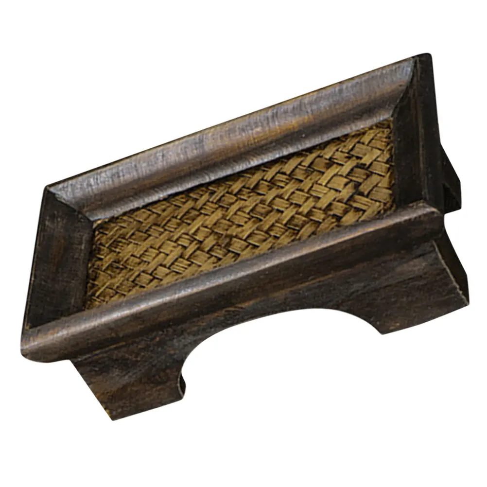 

Solid Wood Pallet Snack Serving Tray Small Salon Rectangular Rustic Home Cake Shop Coffee Smooth Surface Tableware