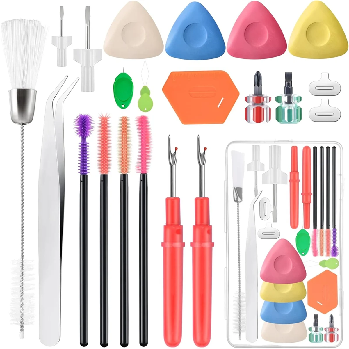 A79G Nähmaschinen-Reinigungs- und Reparaturwerkzeug-Set – zum einfachen Fadenpflücken und kann auch zum Reinigen von Fugenstaub verwendet werden.