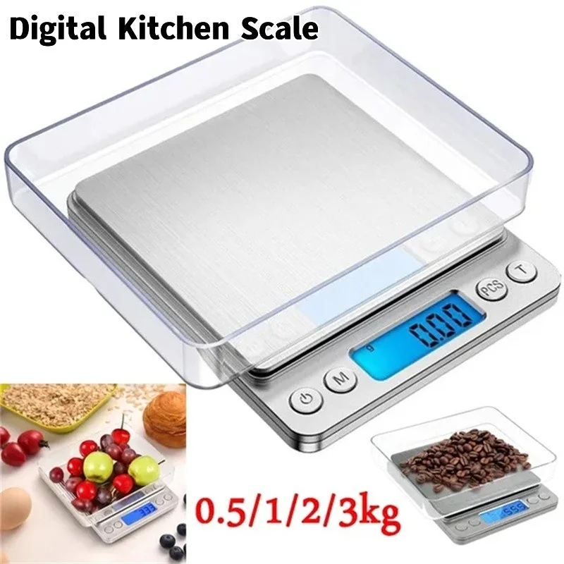 Bilancia da cucina digitale Mini Pocket Precision Jewelry bilancia elettronica bilancia grammo oro con bilancia Display LCD retroilluminata