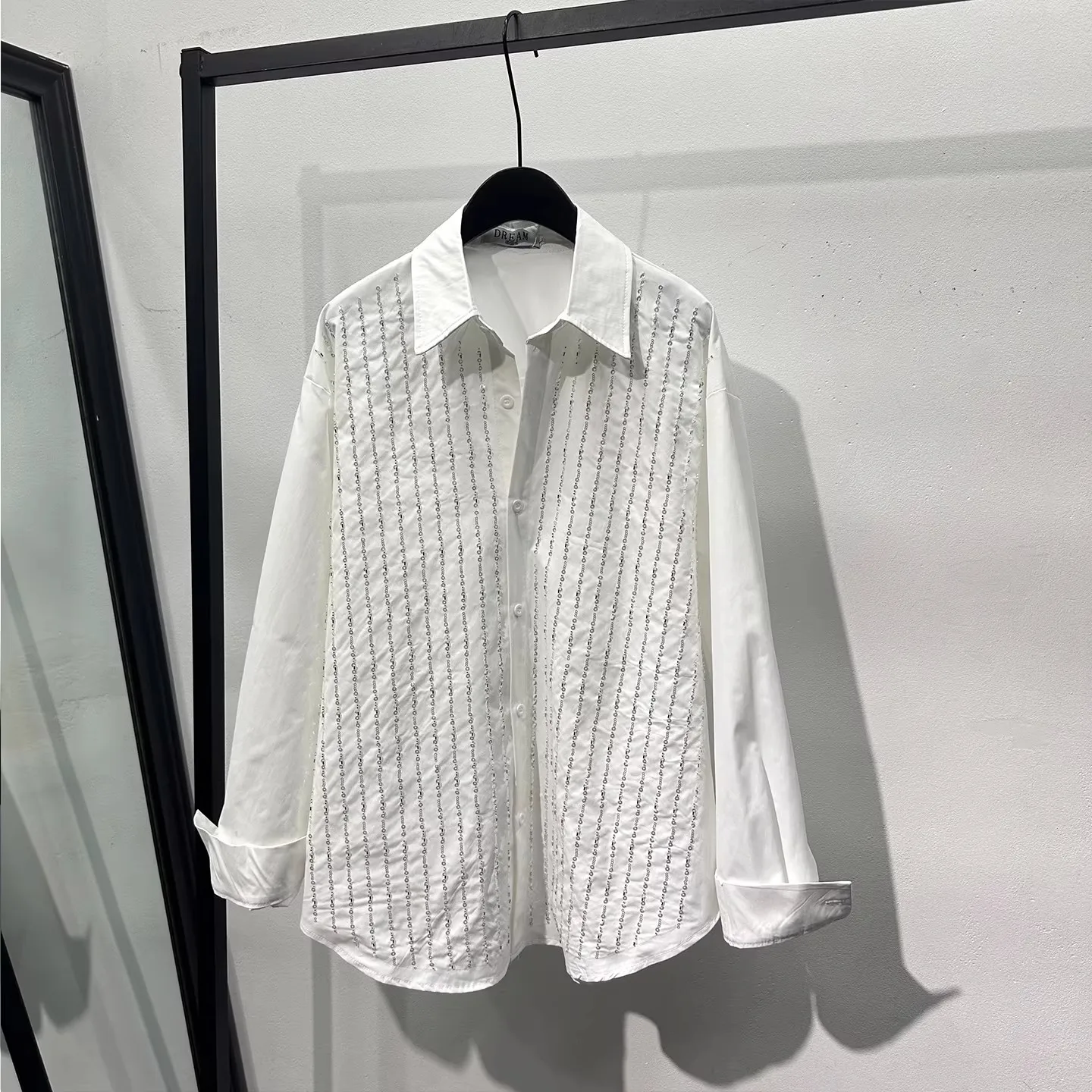 

Men Casual Shirts Gothic Style Men's Clothing Spring Male High Street Autumn Black Shirts