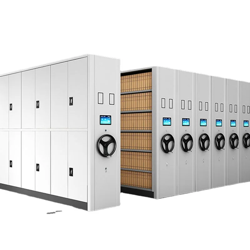 

Mobile dense rack Archive room Hand crank archive rack Intelligent electric dense cabinet Track archive cabinet Certificate