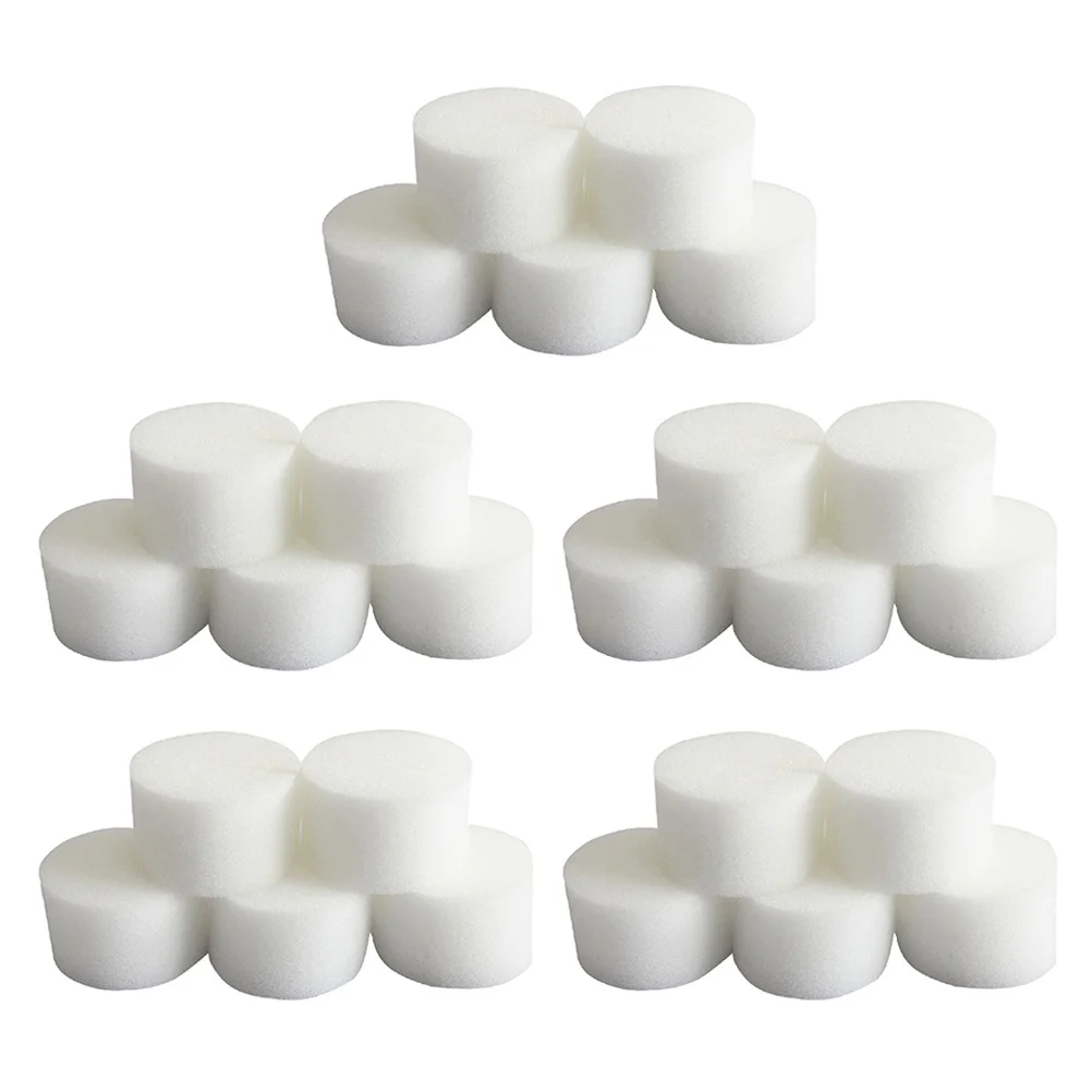 

50PCS Moisturized Planting Seedlings Sponges Soilless Hydroponic Sponge Vegetables Cultivation Gardening Tools (White)