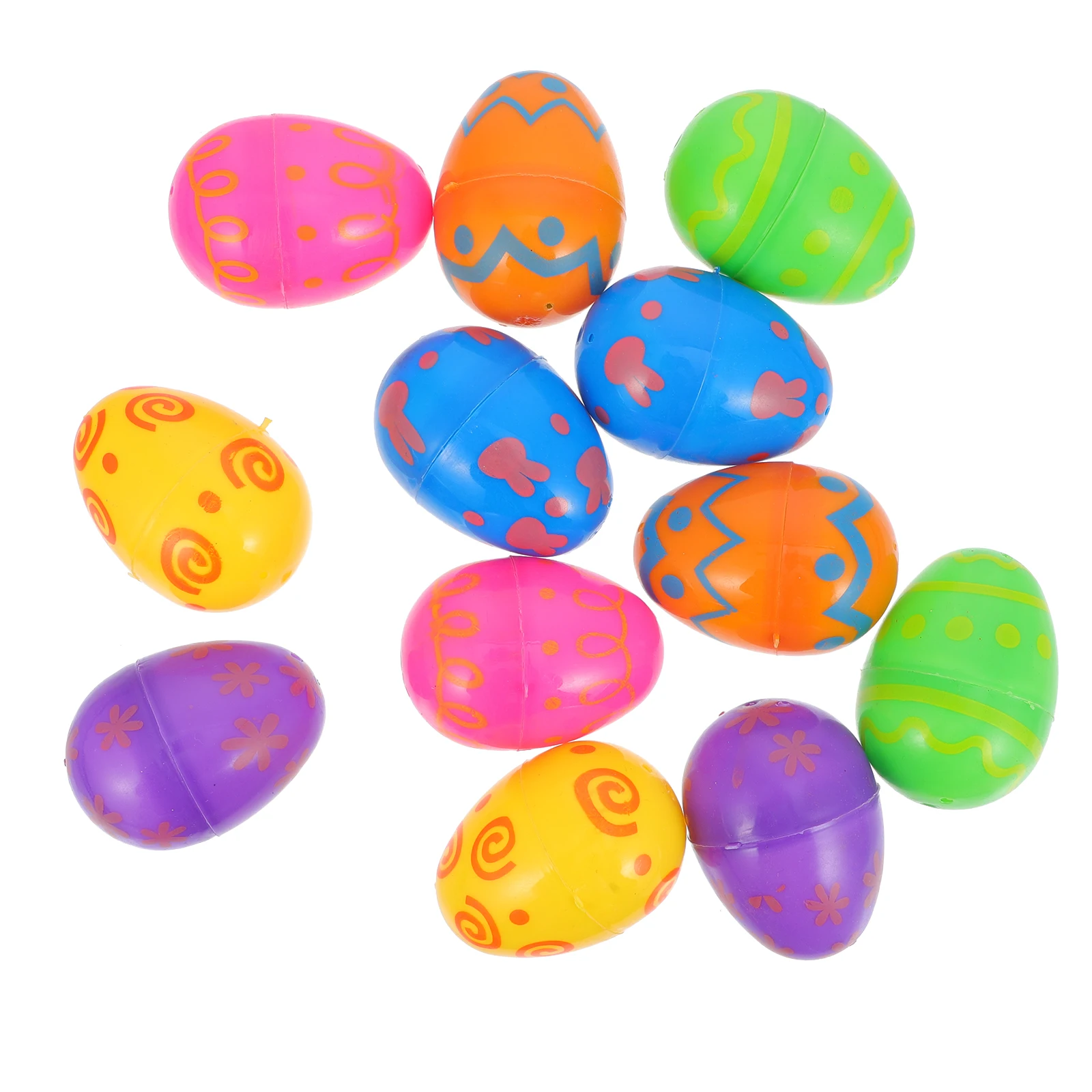 

12 Pcs Easter Egg Jumbo Ornaments Eggs s for Filler Plastic Fillable