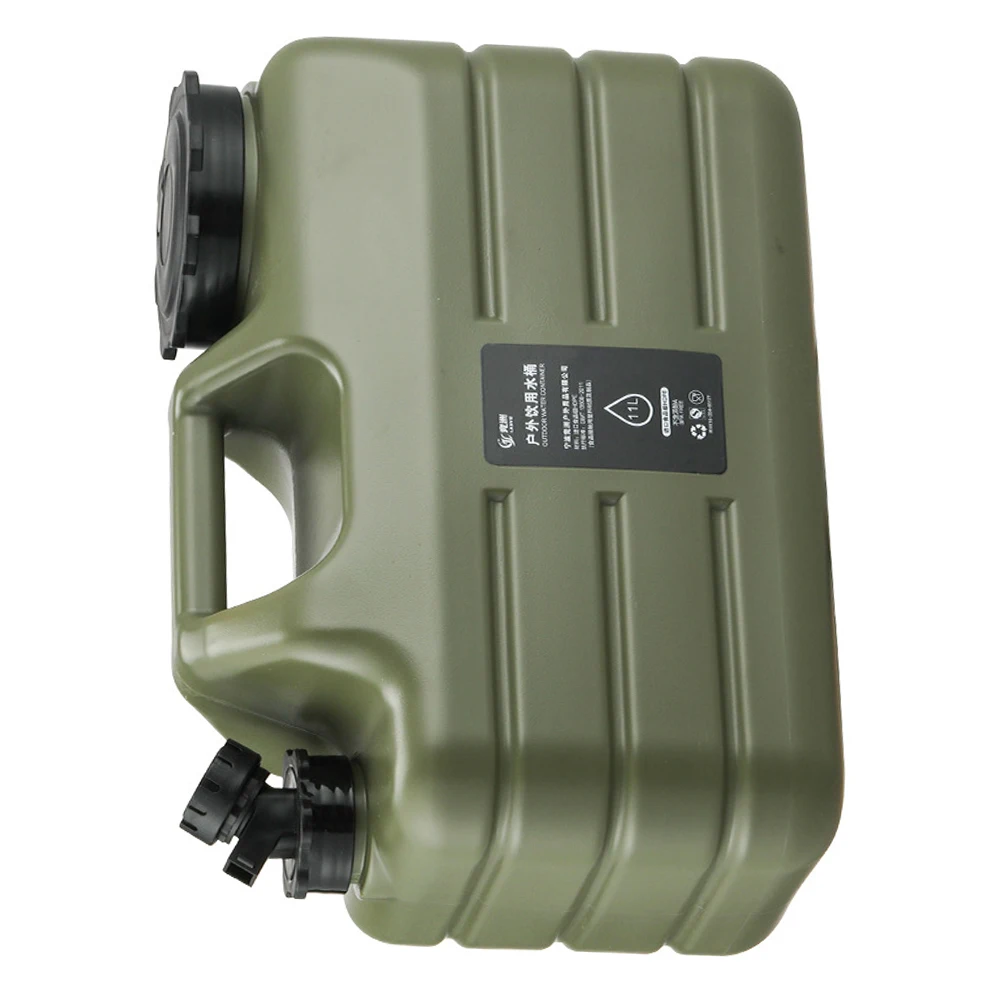 

11L Water Tank Large Capacity Portable Camping Bucket Water Storage with Detachable Faucet No Leakage for Outdoor Travel Driving