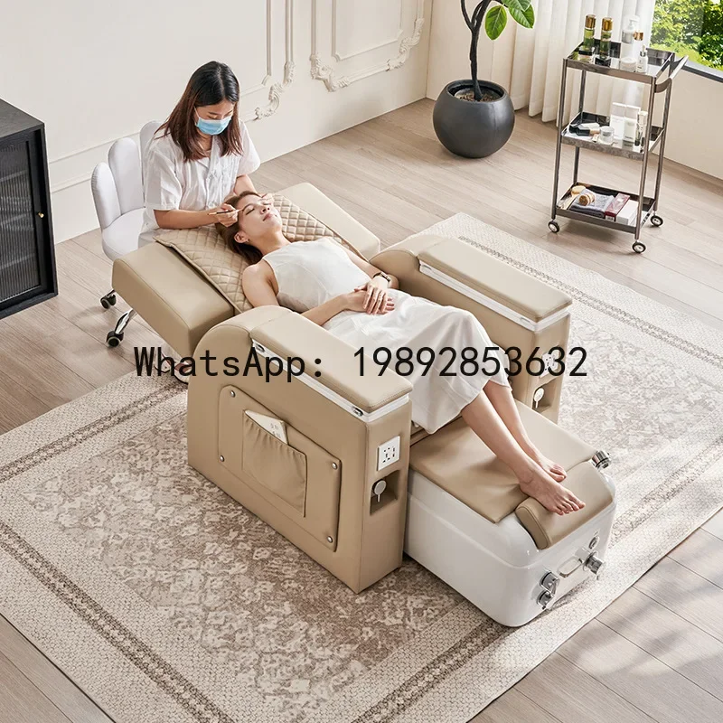 Z14-  Nail Sofa Eyelash Salon Multifunctional Electric Massage Foot Bath Chair Reclining Foot Bath Sofa