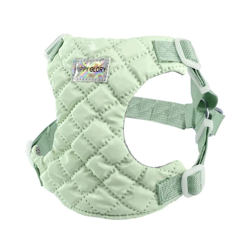 Solid Waterproof Dog Harness Vest Step-in Puppy Vest Harness for Small Medium Dogs Adjustable Cat Chest Strap for Walking