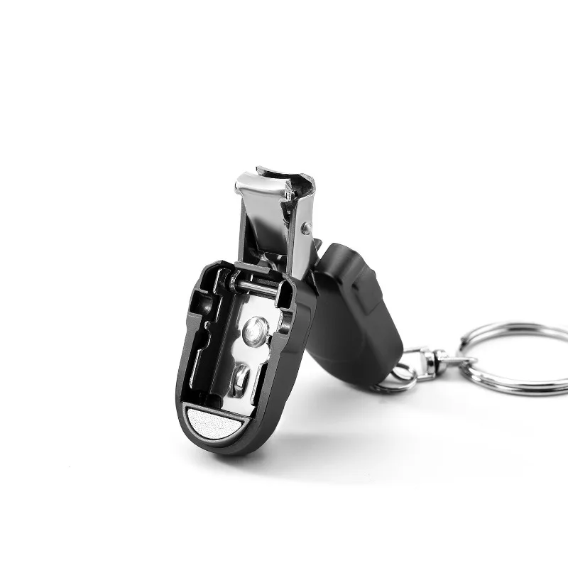 Portable Folding Nail Clipper Mini Keychain Pendant Nail Cutter Compact Manicure Tool for Daily Outdoor Carry