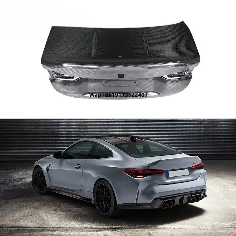 

Dry Carbon Fiber Trunk Lid for G80 M3 G82 M4 Coupe 2 Door 2021+ Carbon Rear Luggage Cover Auto Parts Body Kit Hood