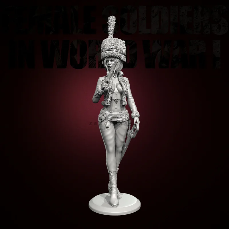 

38mm 50mm 75mm Women Soldiers In Wwi Resin Model Figure Gk Micro Miniature 3d Printed White Model Toy Unassembled And Unpainted