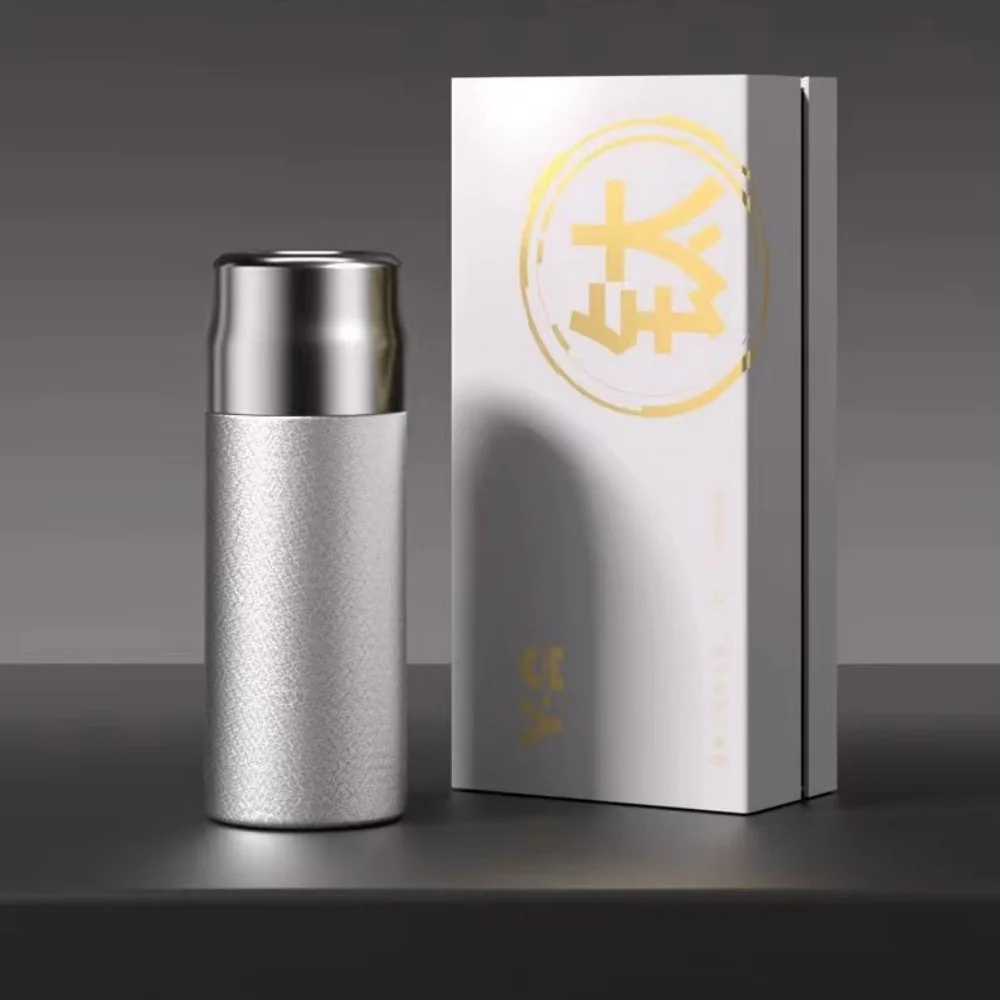 

Titanium Vacuum Water Bottle With Tea Infuser And Lid Cup Double-Walled Insulated Sport Bottle for Travel Outdoor Office