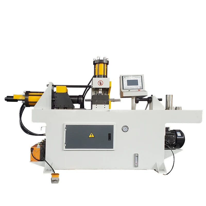 Steel and aluminum pipe end forming machine