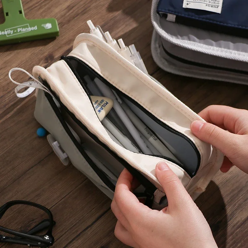 Large Capacity Pencil Case Minimally Designed Pencil Pouch Cute Pencil Bag for Kids Girls Stationery Items School Supplies Gift