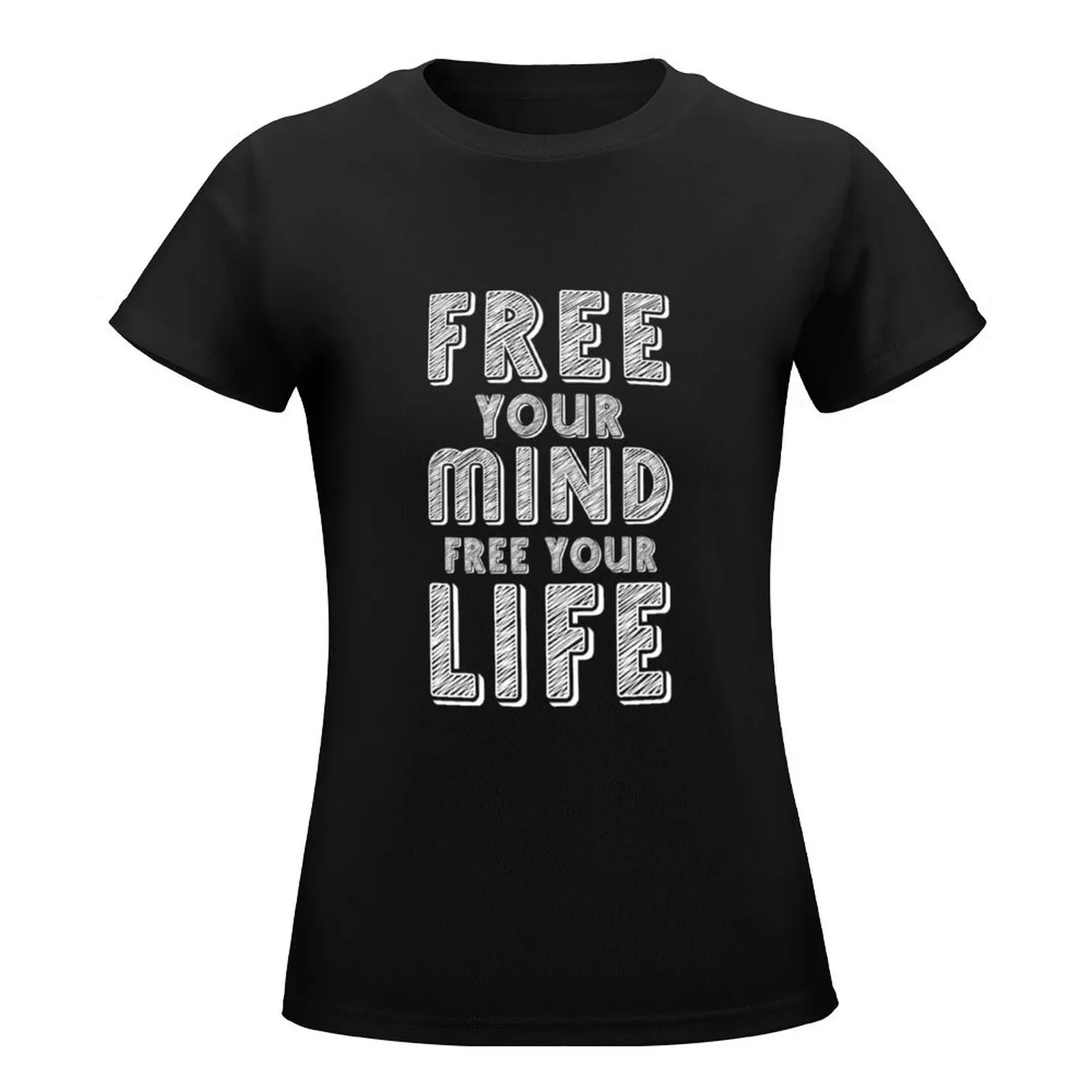 Camiseta de Mindfulness para mujer, ropa de anime, blusa, camisetas gráficas, paquete