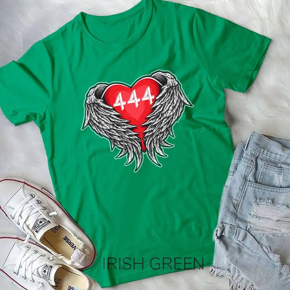 Angel Number 444 With Heart And Wings Of Angel Unisex T-shirt