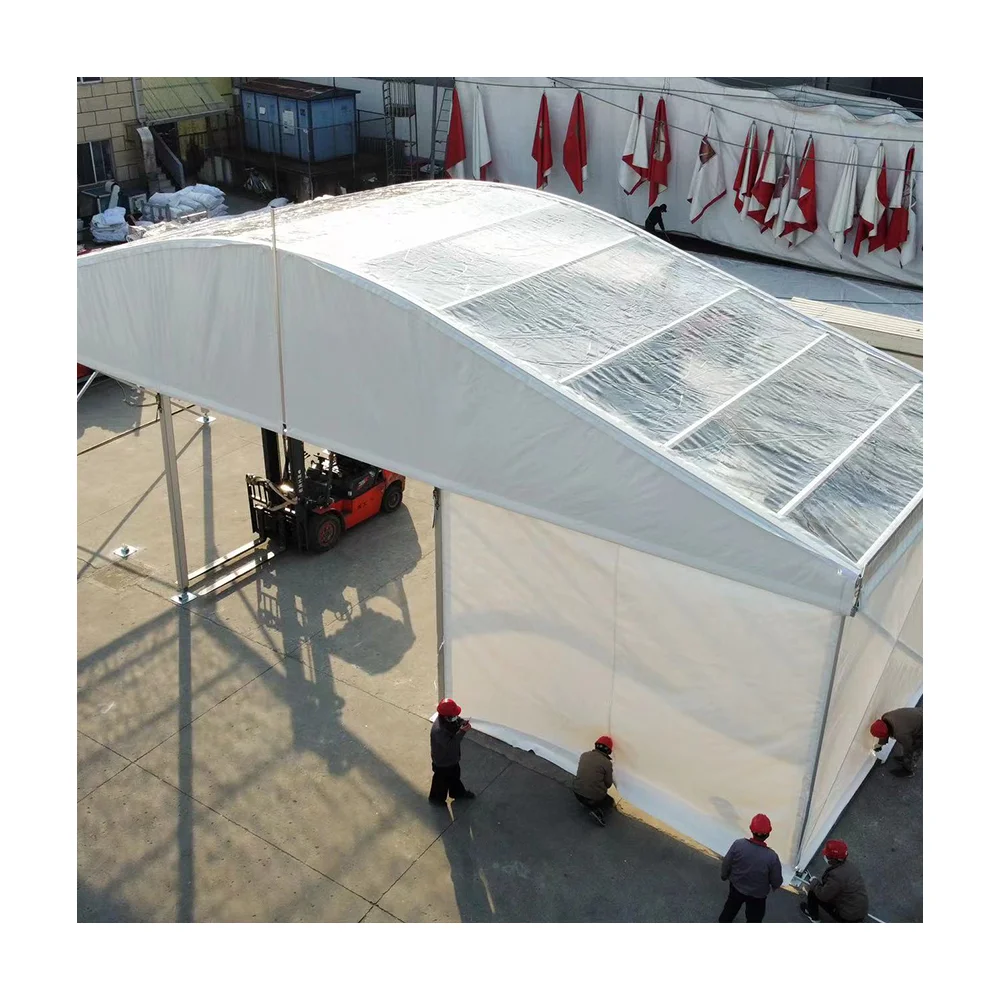 Custom Large Arched Roof Marquee Tent Luxury Aluminum Frame Waterproof Outdoor Event Wedding Party Exhibition Tent Design