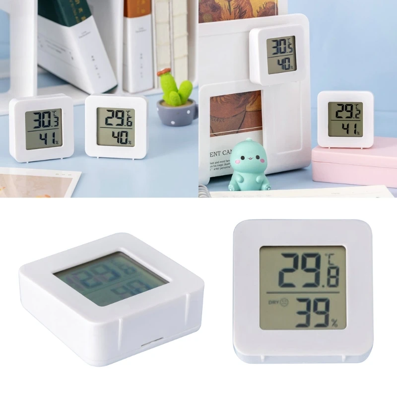 Desk Wall Mount Thermometer Hygrometer Electronic LCD Digital Humidity Meter