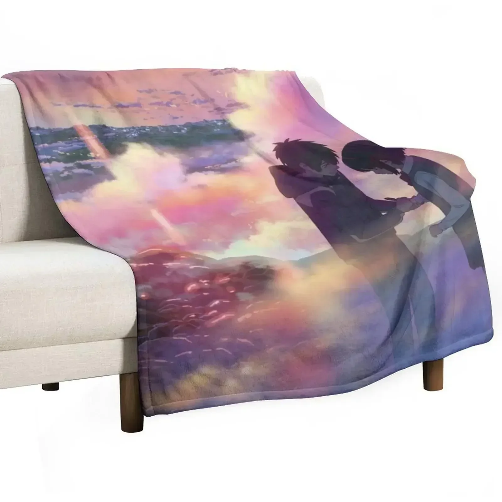 Kimi no Na wa - Make A Wish Throw Blanket Weighted wednesday Kid'S Plaid on the sofa Blankets