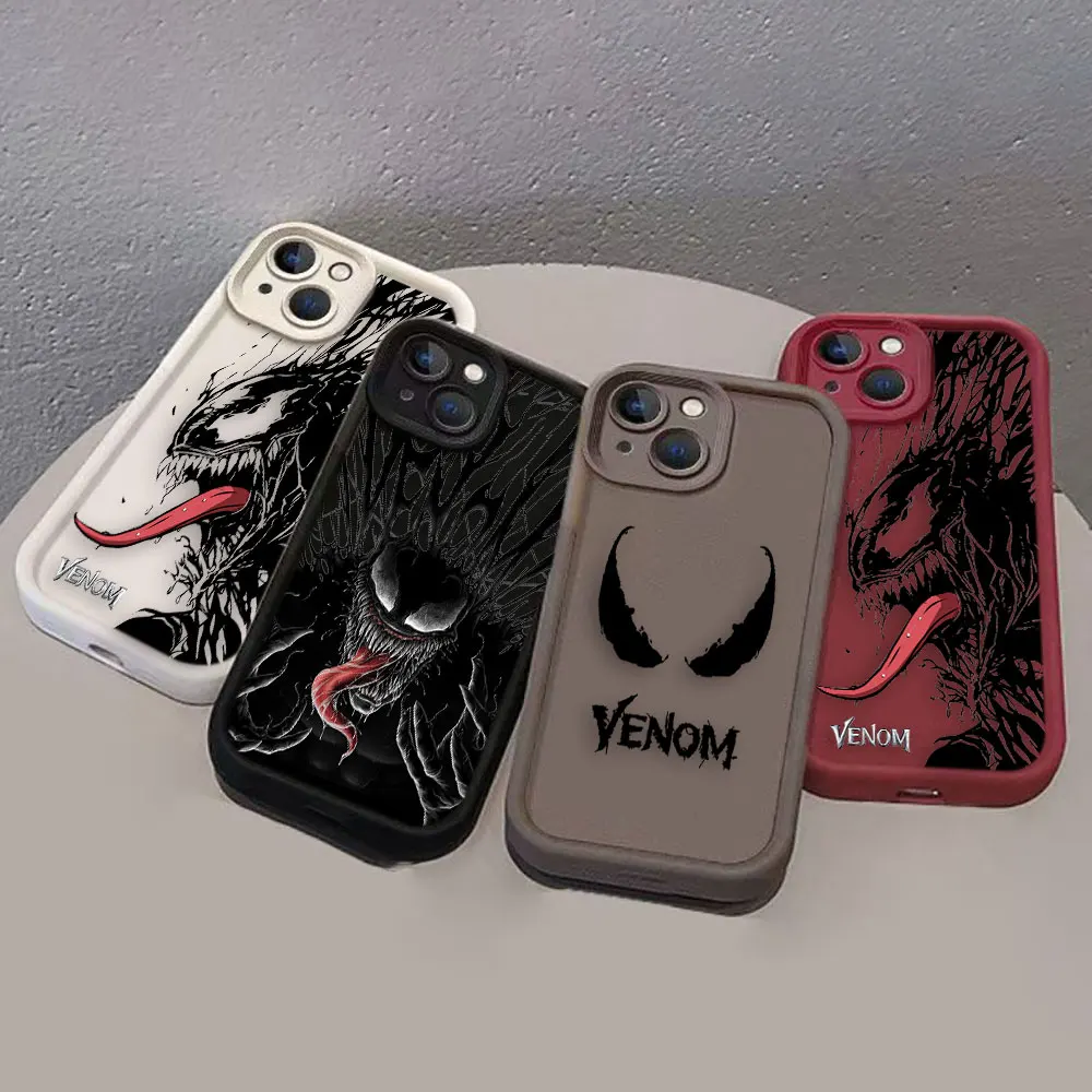 The Avengers Hero Venom Luxtury Phone Case For Samsung S20 S21 S22 S23 S24 NOTE 20 FE ULTRA PLUS 5G Silicone Case Funda Shell