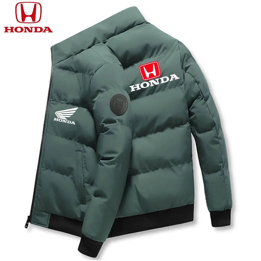 Honda Men Down Jackets Parker Coat Parker Jacket 2025 New Thick Warm Winter Men's Puffer Casual Cold and Waterproof Clothing